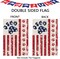 4th of July Garden Flag Dog Stars and Stripes Double Sided USA Flag Patriotic Memorial Day Independence Day Yard Outdoor Decorations 12.5x18 Inch